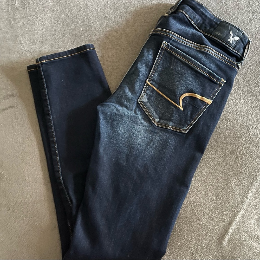 American Eagle Super Stretch Skinny High Rise Jeans Size 2 Short